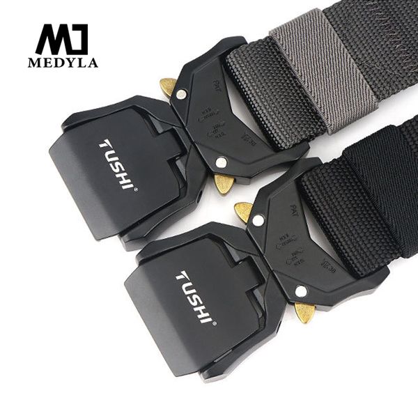 medyla new adjustable nylon belt male army tactical belt molle combat belts killing emergency survival straps, Black;brown
medyla new adjustable nylon belt male army tactical belt molle combat belts killing emergency survival straps, Black;brown