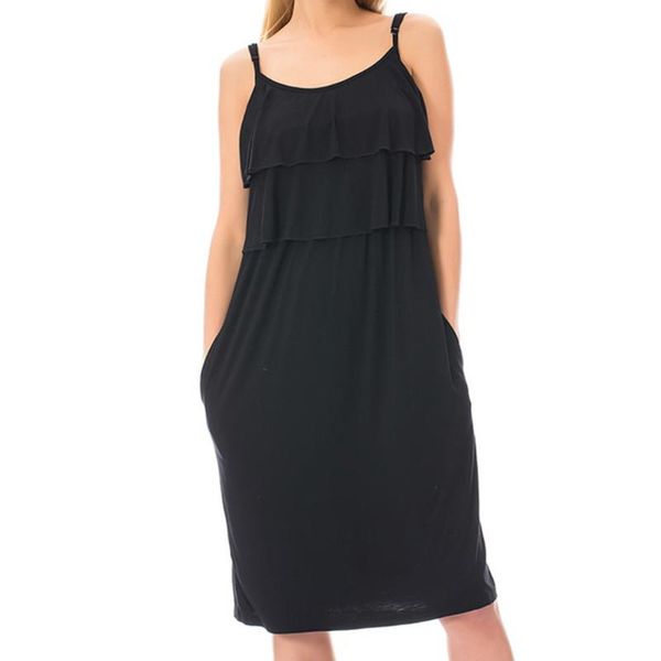 women maternity dresses o-neck sleeveless casual solid color cotton comfy nursing vest dress for breastfeeding ing, White 
women maternity dresses o-neck sleeveless casual solid color cotton comfy nursing vest dress for breastfeeding ing, White