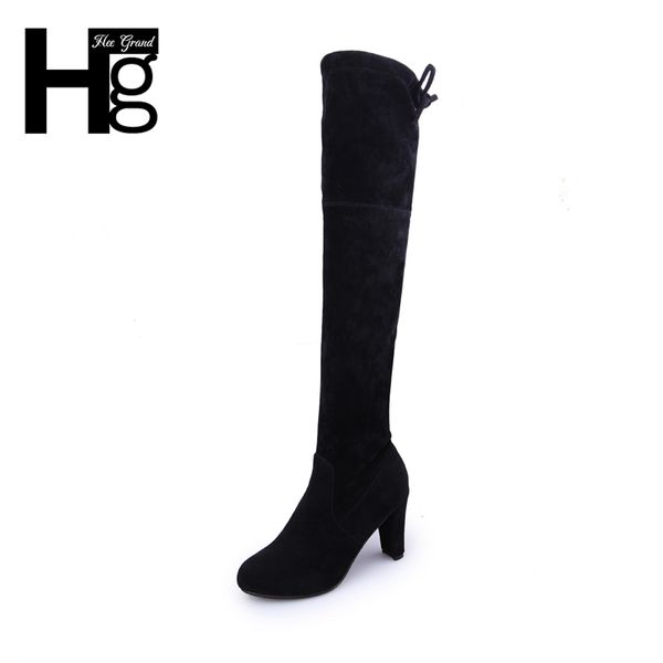 hee grand long boots for women over-the-knee flock women knee-high boots high heel winter autumn shoes xwx5838, Black
hee grand long boots for women over-the-knee flock women knee-high boots high heel winter autumn shoes xwx5838, Black