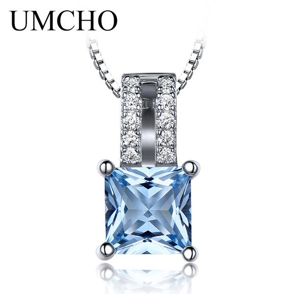 umcho gemstone nano sky blue z pendants 25 sterling silver necklaces engagement wedding necklace for women with chain 2019
umcho gemstone nano sky blue z pendants 25 sterling silver necklaces engagement wedding necklace for women with chain 2019