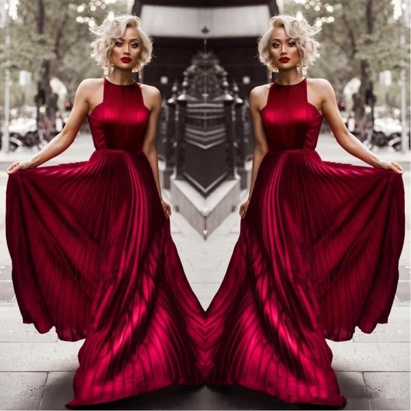 2020 burgundy halter a line wrinkles long prom dresses blake lively evening gowns celebrity dress for red carpet gossip girl party wear, Black;red
2020 burgundy halter a line wrinkles long prom dresses blake lively evening gowns celebrity dress for red carpet gossip girl party wear, Black;red