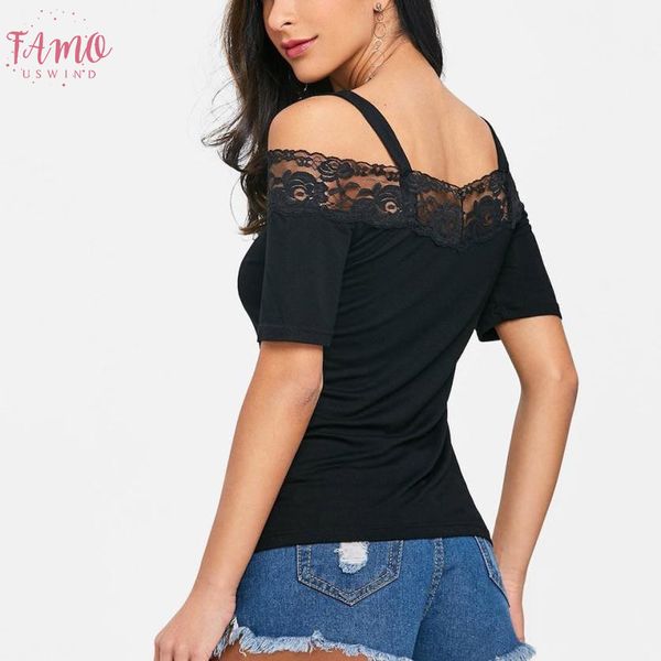 t shirt womens fashion casual solid short sleeve lace panel open shoulder t shirt lace ladies 2018ma22, White
t shirt womens fashion casual solid short sleeve lace panel open shoulder t shirt lace ladies 2018ma22, White