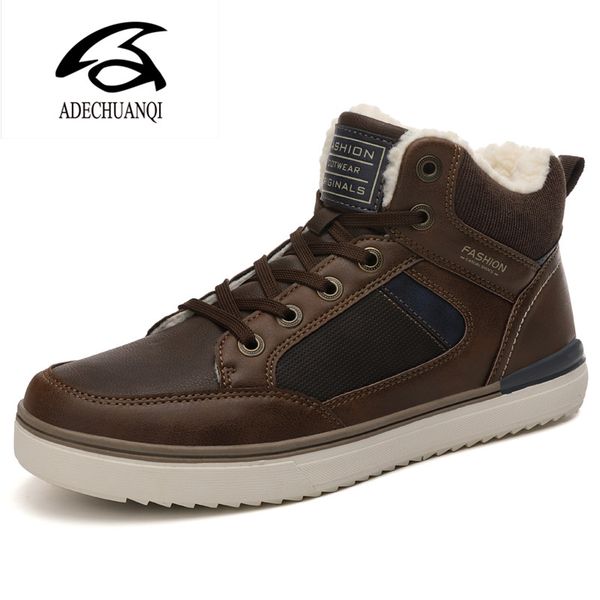 men boots man winter ankle boots men shoes round toe plush snow keep warm footwear lace-up casual shoes fashion, Black
men boots man winter ankle boots men shoes round toe plush snow keep warm footwear lace-up casual shoes fashion, Black