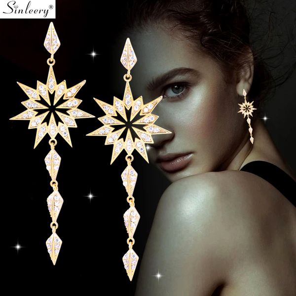 sinleery sparkling snowflake stars long drop earrings yellow gold silver color full crystal earrings for women jewelry es249 sso
sinleery sparkling snowflake stars long drop earrings yellow gold silver color full crystal earrings for women jewelry es249 sso