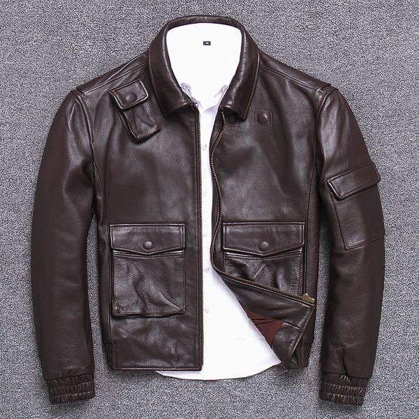 mens leather jackets motorcycle jacket zipper pockets male genuine leather coats biker fashion outerwear, Black
mens leather jackets motorcycle jacket zipper pockets male genuine leather coats biker fashion outerwear, Black