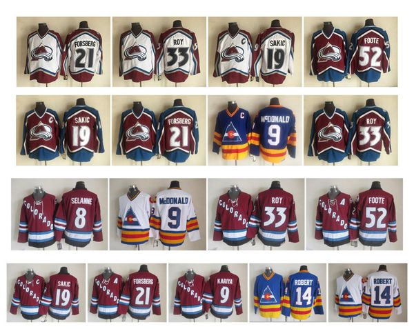 vintage colorado avalanche jersey 33 patrick roy 19 joe sakic 21 peter forsberg 52 adam foote 8 teemu selanne 9 paul kariya ccm retro hockey, Black;red
vintage colorado avalanche jersey 33 patrick roy 19 joe sakic 21 peter forsberg 52 adam foote 8 teemu selanne 9 paul kariya ccm retro hockey, Black;red