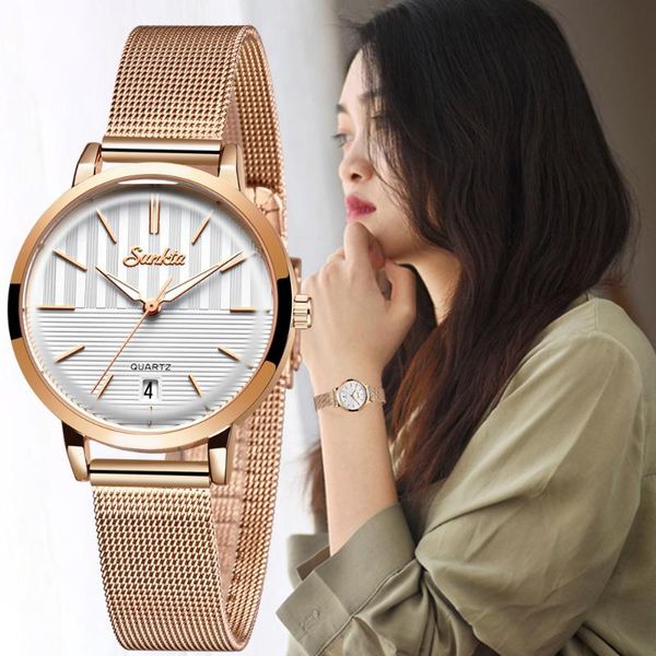 new sunkta womens watch casual fashion watch lady calendar waterproof clock quartz women, Slivery;brown
new sunkta womens watch casual fashion watch lady calendar waterproof clock quartz women, Slivery;brown