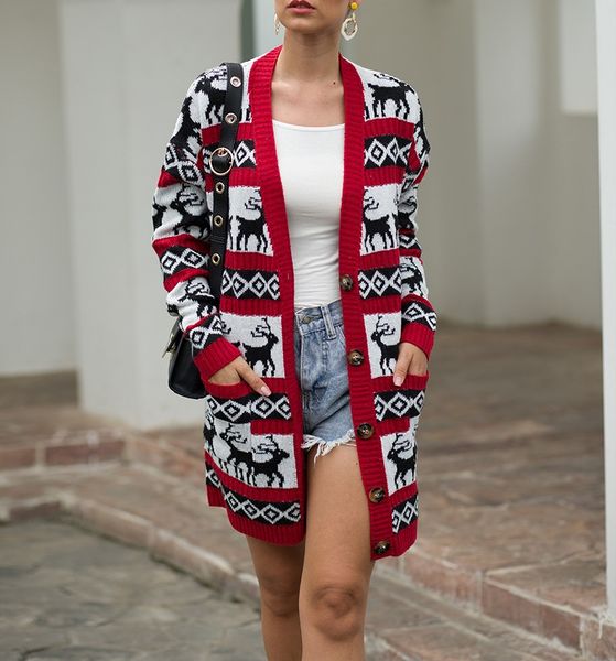 christmas deer knitwear coats jacket women fashion eelegant jacket new 2019 loose casual statement 4 color coat party gift date, Black;white
christmas deer knitwear coats jacket women fashion eelegant jacket new 2019 loose casual statement 4 color coat party gift date, Black;white