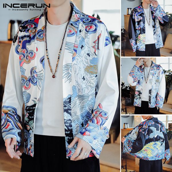incerun men printed shirt ethnic style long sleeve open stitch kimono vintage streetwear men clothes casual loose cardigan 5xl, White;black
incerun men printed shirt ethnic style long sleeve open stitch kimono vintage streetwear men clothes casual loose cardigan 5xl, White;black