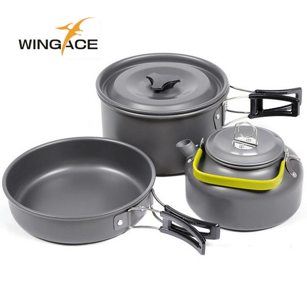 wingace outdoor camping cookware camping pot pan kettle hiking set foldable outdoor tableware for tourism picnic set
wingace outdoor camping cookware camping pot pan kettle hiking set foldable outdoor tableware for tourism picnic set