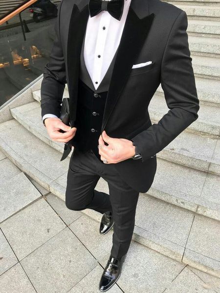one button groomsmen peak lapel wedding groom tuxedos men suits wedding/prom/dinner man blazer(jacket+tie+vest+pants) 1024, Black;gray
one button groomsmen peak lapel wedding groom tuxedos men suits wedding/prom/dinner man blazer(jacket+tie+vest+pants) 1024, Black;gray