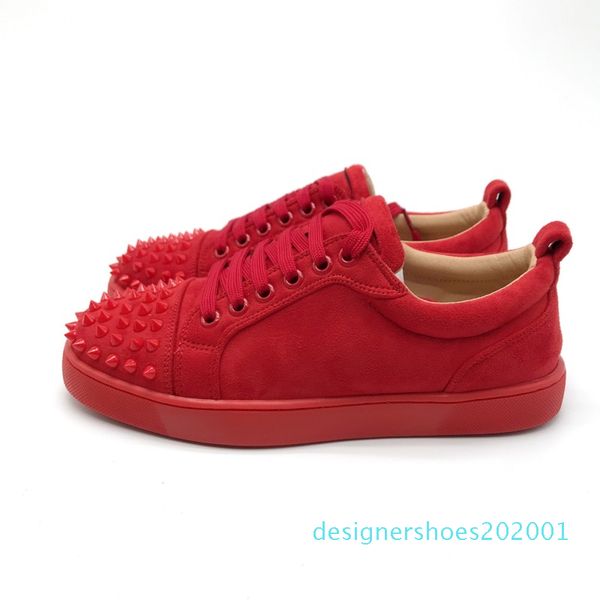 red bottoms lace up casual shoes red bottom low cut fashion leather suede party wedding men women shoes size 36-47 shoes with box d01, Black
red bottoms lace up casual shoes red bottom low cut fashion leather suede party wedding men women shoes size 36-47 shoes with box d01, Black