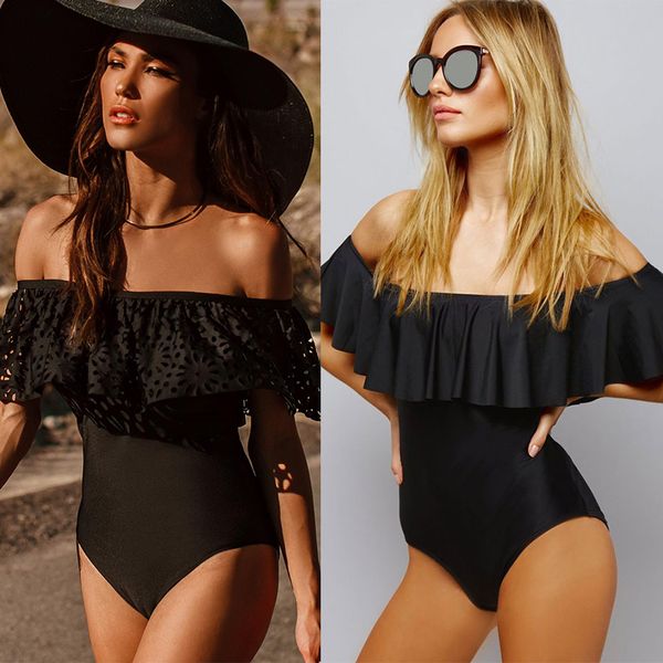figobell new off the shoulder high-waist swimwear women one piece swimsuit bathing suit ruffle bodysuit monokini swim wear, White;black
figobell new off the shoulder high-waist swimwear women one piece swimsuit bathing suit ruffle bodysuit monokini swim wear, White;black