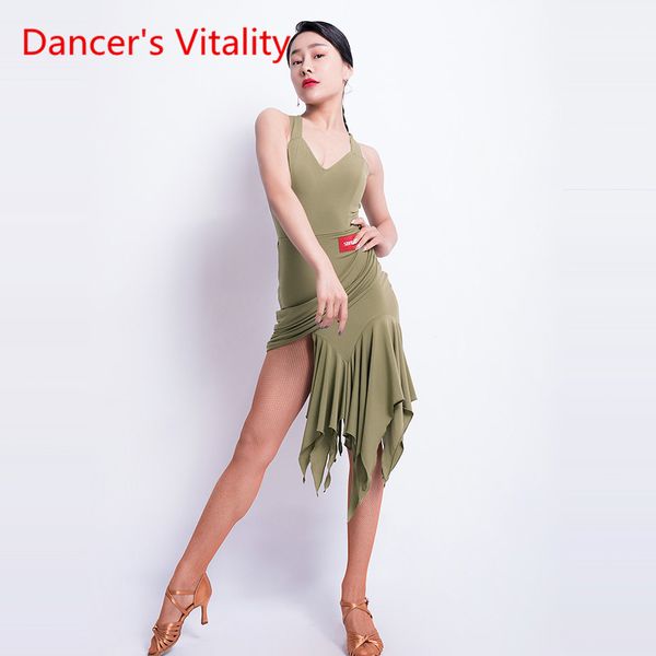 latin dance new female dress v-neck woman performance competition dance costume exercise clothes, Black;red
latin dance new female dress v-neck woman performance competition dance costume exercise clothes, Black;red