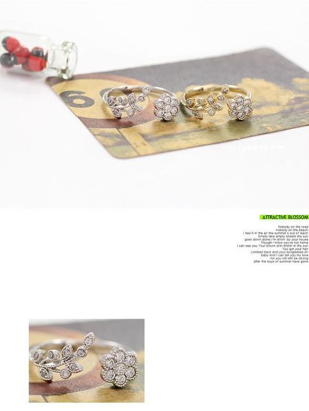 wholesale- twisted leaves flower rhinestone open ring rose gold color finger ring for women statement adjustable ring wholesale, Silver
wholesale- twisted leaves flower rhinestone open ring rose gold color finger ring for women statement adjustable ring wholesale, Silver
