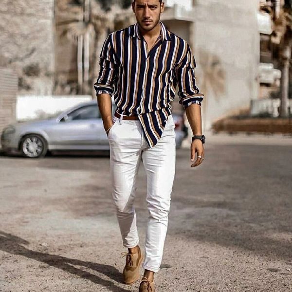 mens long sleeve casual cotton linen striped printing fit slim shirt long sleeve blouse daily streetwear camisa de los hombres#2, White;black
mens long sleeve casual cotton linen striped printing fit slim shirt long sleeve blouse daily streetwear camisa de los hombres#2, White;black