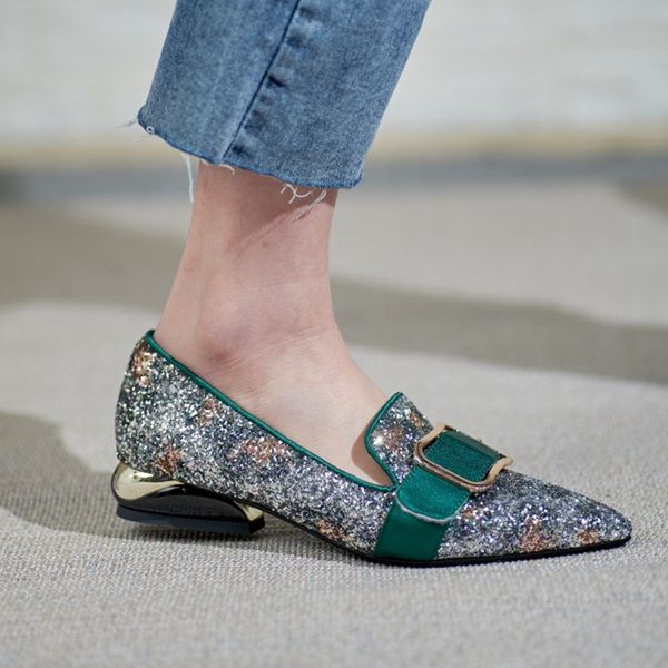 2020 spring glitter shoes women flat pointed toe oxford shoes for women slip on casual ladies high quality, Black
2020 spring glitter shoes women flat pointed toe oxford shoes for women slip on casual ladies high quality, Black
