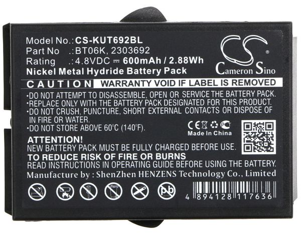 cameron sino 600mah battery 2303692 ,bt06k for ikusi 2303692,atex transmitters,rad-ts, t70 1 atex, t70-1, t70-2, t71, t72 , tm70
cameron sino 600mah battery 2303692 ,bt06k for ikusi 2303692,atex transmitters,rad-ts, t70 1 atex, t70-1, t70-2, t71, t72 , tm70