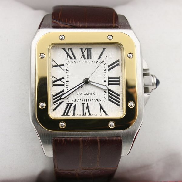 watch men sants 40mm cartil automatic mechanical movement watch stainless steel model watches royal oaks no battery 79, Slivery;brown
watch men sants 40mm cartil automatic mechanical movement watch stainless steel model watches royal oaks no battery 79, Slivery;brown