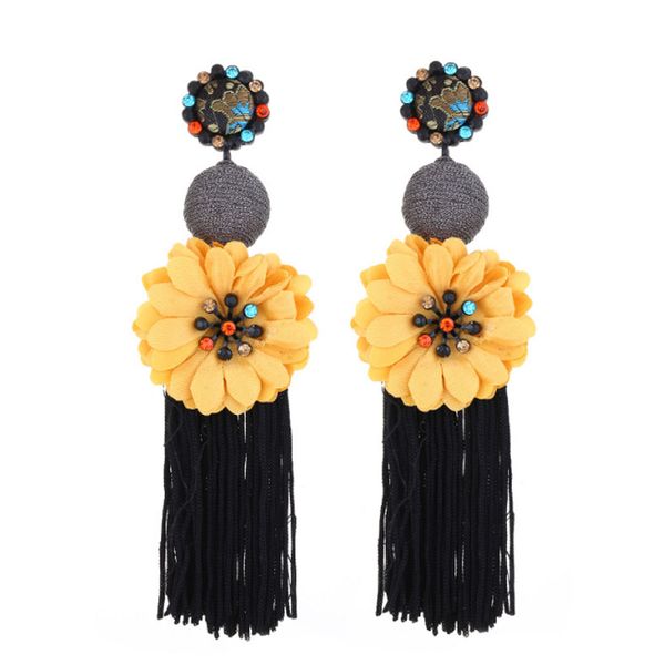 2018 new fashion ethnic tassel drop dangle earrings flower statement big long earrings for women jewelry fringing pendientes, Silver
2018 new fashion ethnic tassel drop dangle earrings flower statement big long earrings for women jewelry fringing pendientes, Silver