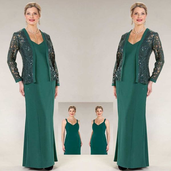long mother of the bride dresses with glitter lace jacket scoop neck ankle length wedding guest dress plus size women formal outfit, Black;red
long mother of the bride dresses with glitter lace jacket scoop neck ankle length wedding guest dress plus size women formal outfit, Black;red