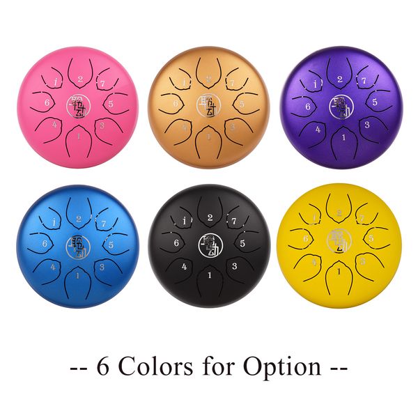 6 inch steel tongue drum handpan drum 8-notes c-key percussion instrument with mallets drum bag wiping cloth for musical
6 inch steel tongue drum handpan drum 8-notes c-key percussion instrument with mallets drum bag wiping cloth for musical