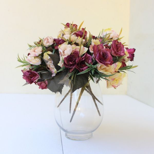 silk rose retro style artificial flower rose bouquet fake flowers wedding home party decoration
silk rose retro style artificial flower rose bouquet fake flowers wedding home party decoration