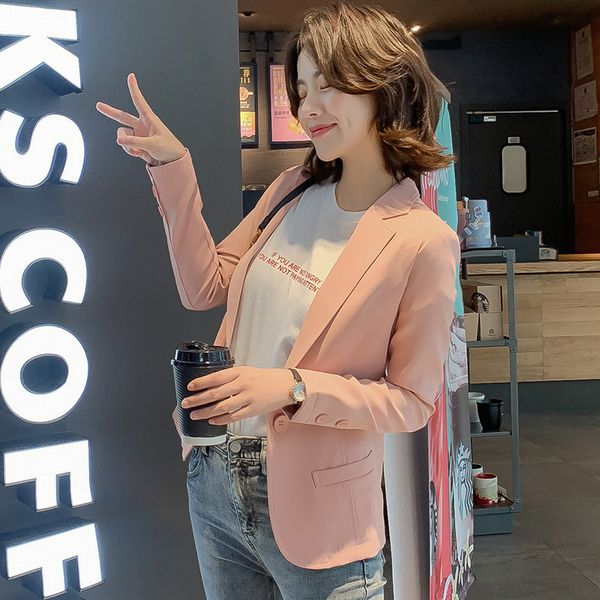 spring new korean version of the solid color suit jacket womens fashion style casual short paragraph small suit jacket womens, White;black
spring new korean version of the solid color suit jacket womens fashion style casual short paragraph small suit jacket womens, White;black