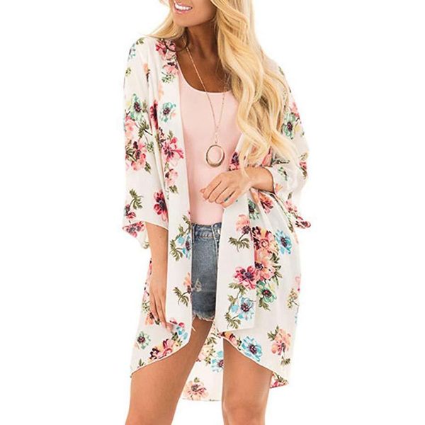 women casual 3/4 sleeve print loose open knee length stitch bikini summer casual, beach cover-up, Blue;gray
women casual 3/4 sleeve print loose open knee length stitch bikini summer casual, beach cover-up, Blue;gray