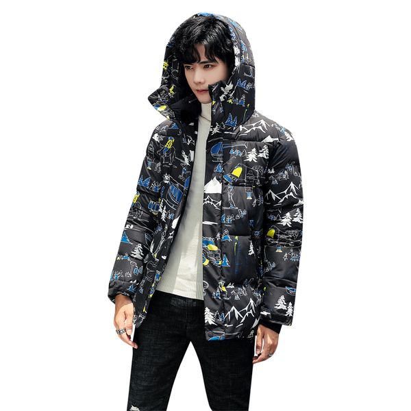 winter parka cotton coat thick graffiti printed warm windproof padded jacket men hip hop streetwear oversized hooded parka coat, Black
winter parka cotton coat thick graffiti printed warm windproof padded jacket men hip hop streetwear oversized hooded parka coat, Black