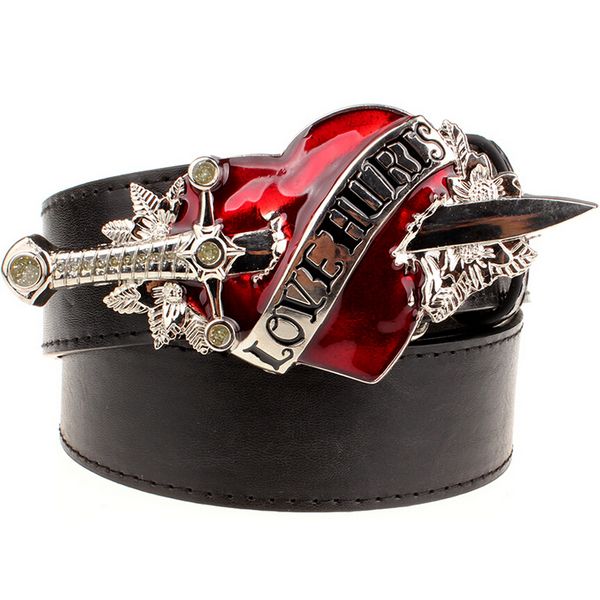 cool fashion male leather belt heart arrow love hurts design punk rock belts women decorative belt jeans hip hop girdle y200520, Black;brown
cool fashion male leather belt heart arrow love hurts design punk rock belts women decorative belt jeans hip hop girdle y200520, Black;brown