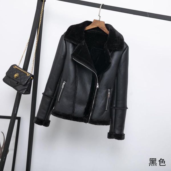 new fashion females trend fur-in-one pu leather jackets 2019 winter womens warm leather jacket locomotive slim black coats
new fashion females trend fur-in-one pu leather jackets 2019 winter womens warm leather jacket locomotive slim black coats
