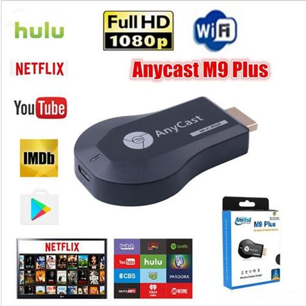 HD TV Stick AnyCast M9 Plus для Chromecast Youtube Netflix 1080P беспроводной WiFi дисплей ТВ Dongle приемник DLNA Mi
HD TV Stick AnyCast M9 Plus для Chromecast Youtube Netflix 1080P беспроводной WiFi дисплей ТВ Dongle приемник DLNA Mi