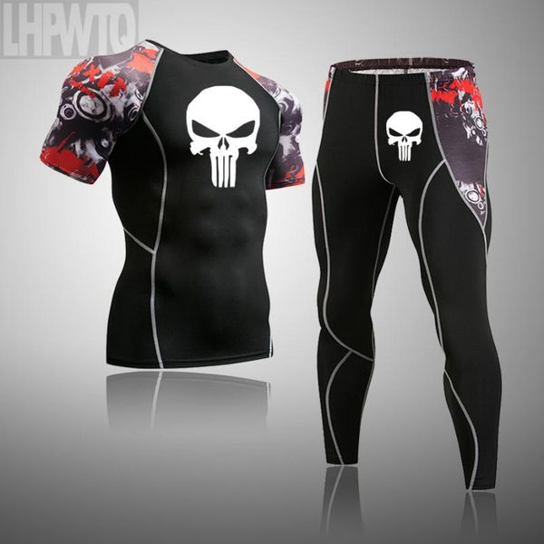 new punisher compression tracksuit fitness tight sportswear running set t-shirt leggings skull men's sportswear gym sport suit, Black;blue
new punisher compression tracksuit fitness tight sportswear running set t-shirt leggings skull men's sportswear gym sport suit, Black;blue