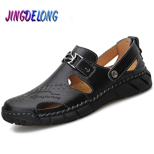 classic summer men's sandals fashion outdoor man beach slippers quality leather men's beach sandals comfortable soft men, Black
classic summer men's sandals fashion outdoor man beach slippers quality leather men's beach sandals comfortable soft men, Black