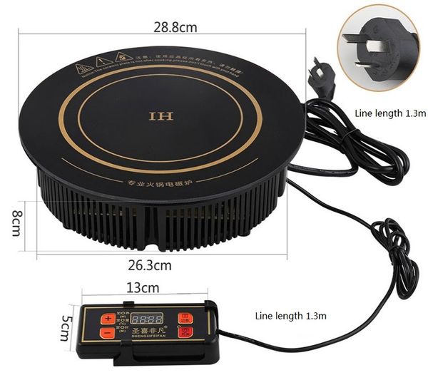 288mm lrestaurant ot special circular commercial pot induction cooker electromagnetic furnace 220v 2200w f-288m 
288mm lrestaurant ot special circular commercial pot induction cooker electromagnetic furnace 220v 2200w f-288m