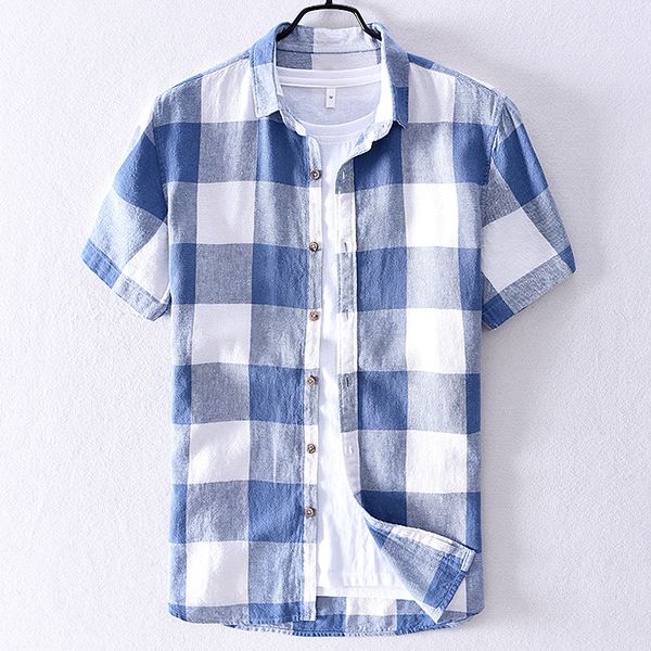 plaid shirt men shirts 2020 new summer fashion mens checkered shirts short sleeve shirt men blouse y2808, White;black
plaid shirt men shirts 2020 new summer fashion mens checkered shirts short sleeve shirt men blouse y2808, White;black