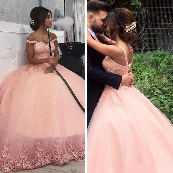 2020 stunning prom dresses long formal arabic blush pink off the shoulder lace appliques puffy tulle evening party gowns, Black
2020 stunning prom dresses long formal arabic blush pink off the shoulder lace appliques puffy tulle evening party gowns, Black