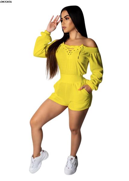 2019 women lace up off shoulder long sleeve casual short jumpsuit beach slash neck holiday romper 3 color playsuit outfit 6208, Black;white
2019 women lace up off shoulder long sleeve casual short jumpsuit beach slash neck holiday romper 3 color playsuit outfit 6208, Black;white