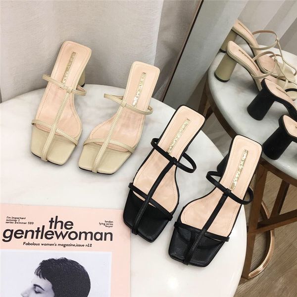 slippers 2021 summer women round high heels shoes beige black sandals ladies slides outside female flip flops
slippers 2021 summer women round high heels shoes beige black sandals ladies slides outside female flip flops