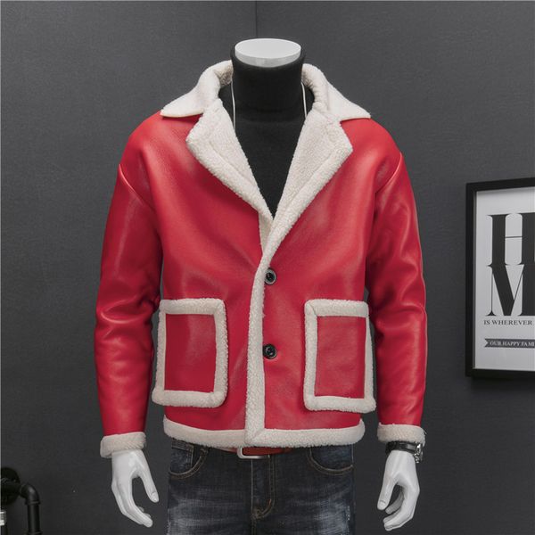 leather jacket fur men red black drop shoulder wash pu leather jacket men 2 button suit collar coat fur
leather jacket fur men red black drop shoulder wash pu leather jacket men 2 button suit collar coat fur