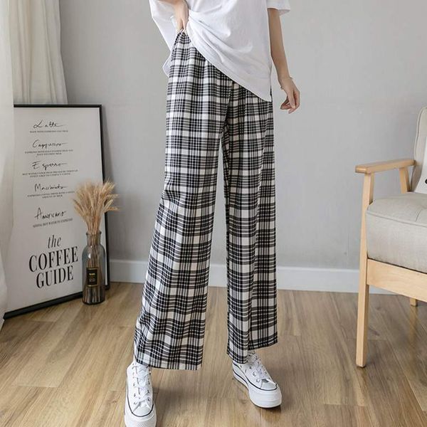 plus size plaid pants women 2020 summer autumn harajuku elastic high waist pockets wide leg pants girl trousers pantalon femme, Black;white
plus size plaid pants women 2020 summer autumn harajuku elastic high waist pockets wide leg pants girl trousers pantalon femme, Black;white
