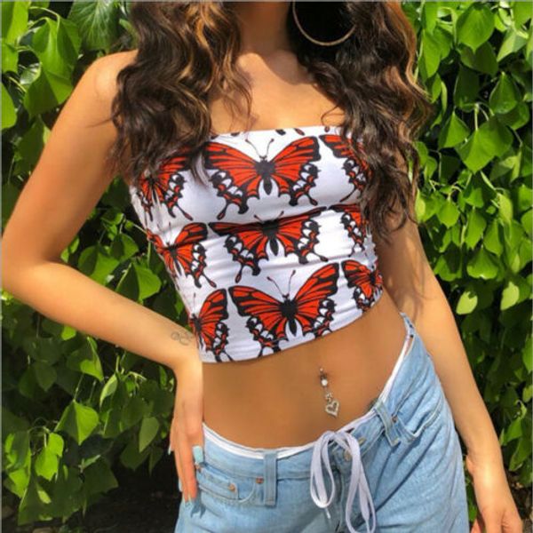 fashion women casual strapless printing tank vest sleeveless summer crop shirt cami, White
fashion women casual strapless printing tank vest sleeveless summer crop shirt cami, White