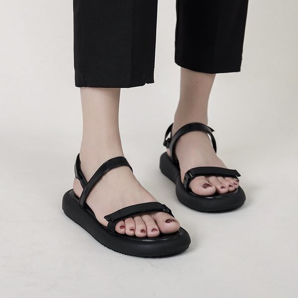 buckle strap comfort shoes for women soft female sandal med sandals all-match with heel 2020 women's clear heels, Black
buckle strap comfort shoes for women soft female sandal med sandals all-match with heel 2020 women's clear heels, Black