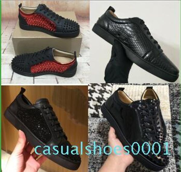 designer sneakers red bottom shoe low cut suede spike shoes for men and women shoes party wedding crystal leather sneakers ac01, Black
designer sneakers red bottom shoe low cut suede spike shoes for men and women shoes party wedding crystal leather sneakers ac01, Black
