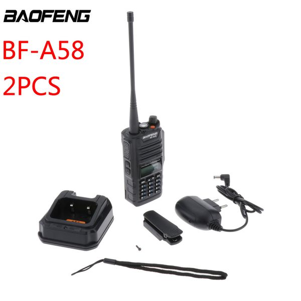 2pcs baofeng bf-a58 professional cb radio station walkie talkie dual band v/uhf handheld 2 way radio baofeng bf a58 transceiver
2pcs baofeng bf-a58 professional cb radio station walkie talkie dual band v/uhf handheld 2 way radio baofeng bf a58 transceiver