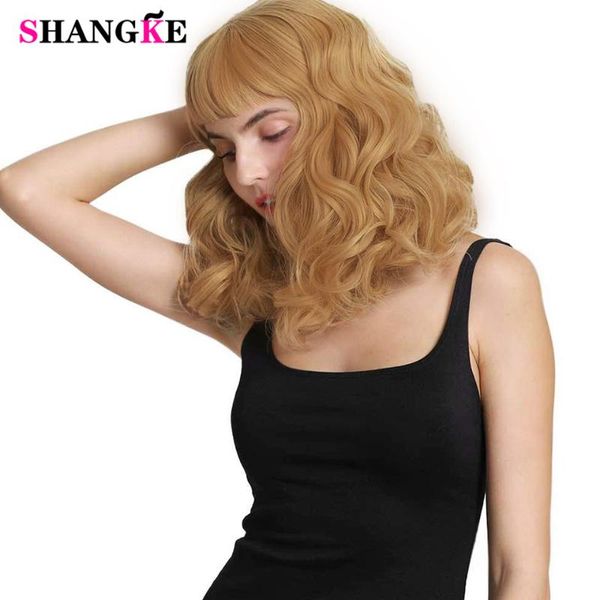 shangke synthetic wigs short curly wavy with curly bangs 1950s retro hairstyle blonde wig for women cosplay black pink wig
shangke synthetic wigs short curly wavy with curly bangs 1950s retro hairstyle blonde wig for women cosplay black pink wig