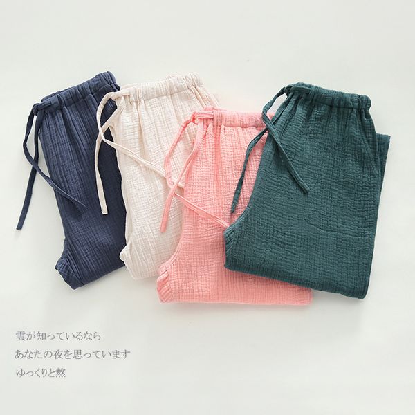 women's sleepwear women 100% cotton pajamas spring summer trousers couples home pants men gauze thin sleep pant shorts casual solid pyj, Black;red
women's sleepwear women 100% cotton pajamas spring summer trousers couples home pants men gauze thin sleep pant shorts casual solid pyj, Black;red
