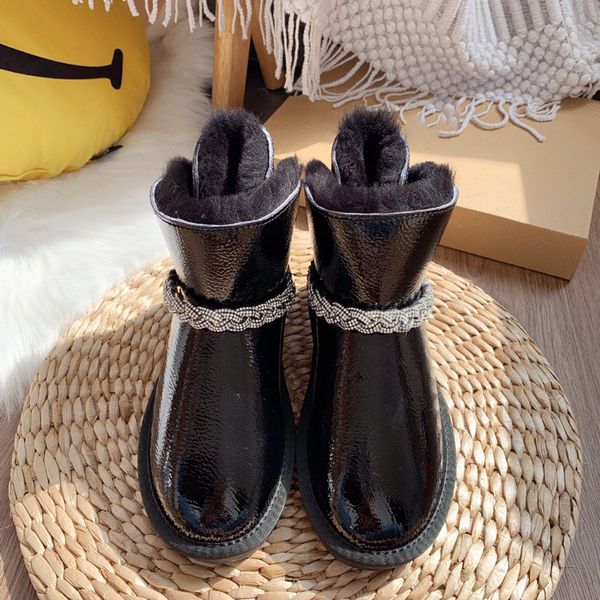 enplei genuine leather snow boots natural wool ankle boots waterproof winter women's warm female fashion snow shoes 35-40, Black
enplei genuine leather snow boots natural wool ankle boots waterproof winter women's warm female fashion snow shoes 35-40, Black