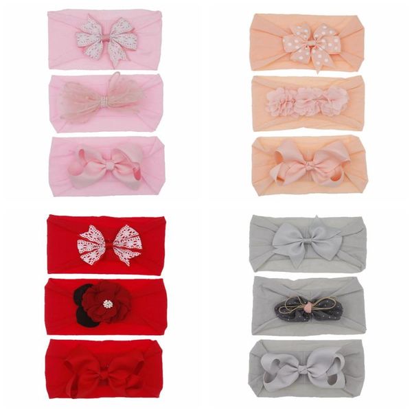 baby headband nylon bows heaband elastic turban hair bands flower soft bowknot headwrap children girls hair accessories 3pcs/lot, Slivery;white
baby headband nylon bows heaband elastic turban hair bands flower soft bowknot headwrap children girls hair accessories 3pcs/lot, Slivery;white